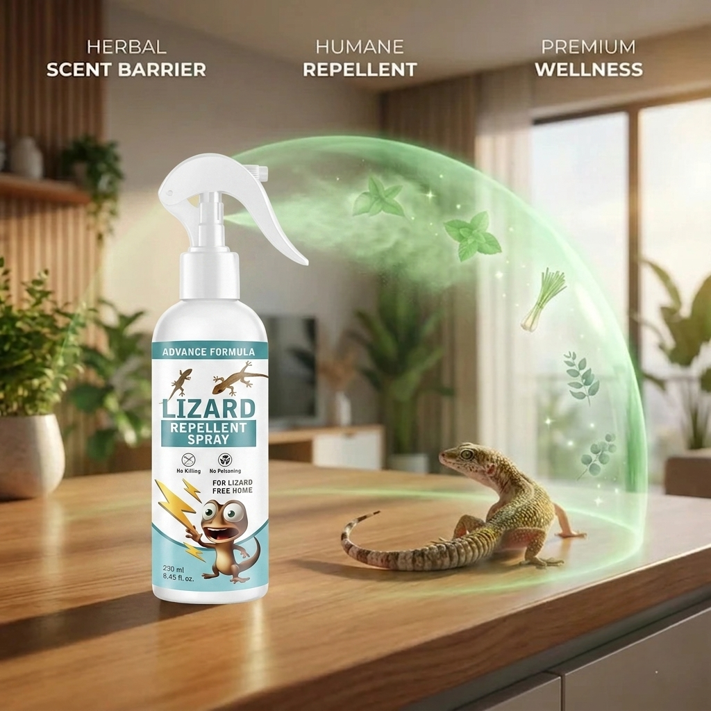 Lizard Repellent Spray for Home & Kitchen | Herbal & Natural Formula | Safe for Family | Insect Free India (Pack of 2)