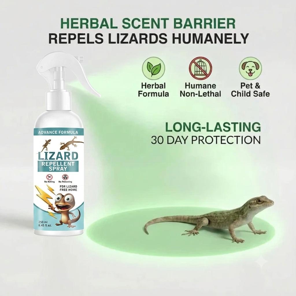 Lizard Repellent Spray for Home & Kitchen | Herbal & Natural Formula | Safe for Family | Insect Free India (Pack of 2)